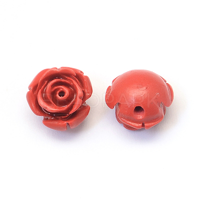 Flower Cinnabar Beads CARL-Q003-07-1