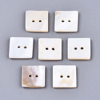 2-Hole Freshwater Shell Buttons SHEL-S276-137B-01-1