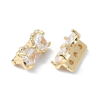 Brass Pave Cubic Zirconia Multi-Strand Links FIND-Z029-12A-1