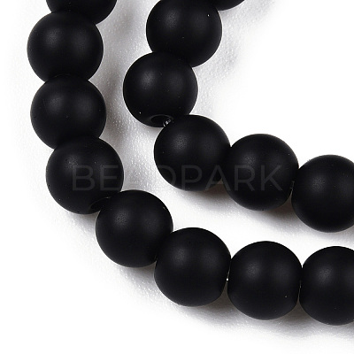 Opaque Glass Beads Strands GLAA-T032-P4mm-MD01-1