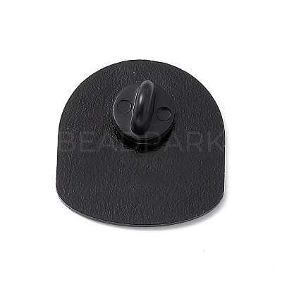 Cat with Word Alloy Brooch for Backpack Clothes JEWB-M024-02B-B-1