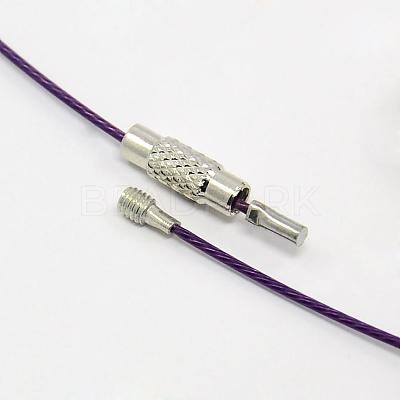 201 Stainless Steel Wire Necklace Cord TWIR-SW001-7-1