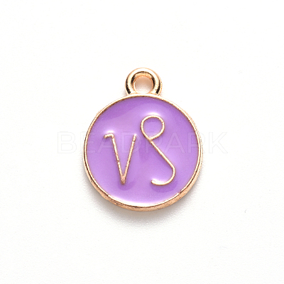 Alloy Enamel Pendants X-ENAM-S124-01B-01E-1