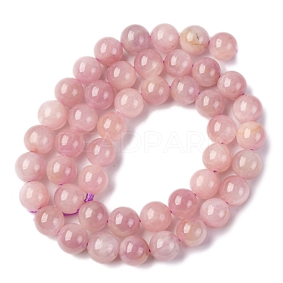 Round Natural Kunzite Beads Strands G-K068-27-8mm-1