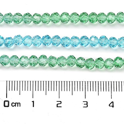 Transparent Painted Glass Beads Strands X1-DGLA-A034-T3mm-A17-1
