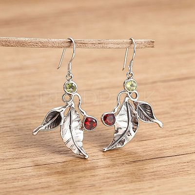 Alloy Rhinestone Dangle Earrings for Women WG1931A-01-1