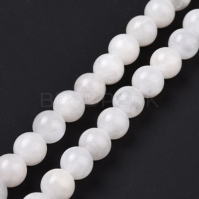 Natural Moonstone Round Beads Strands G-P088-57-10mm-1