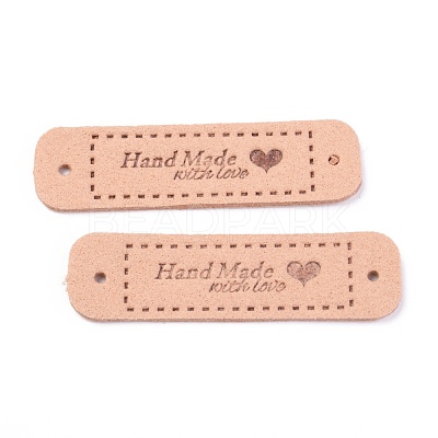 PU Leather Label Tags DIY-H131-A09-1
