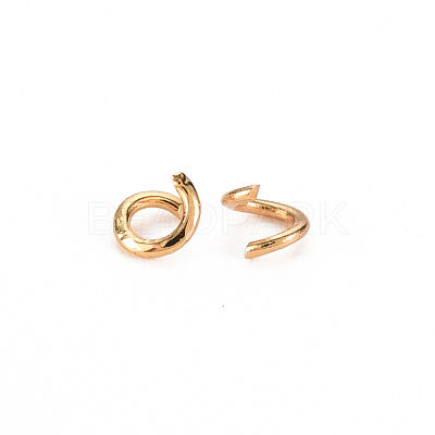 Brass Open Jump Rings KK-S360-064-NF-1