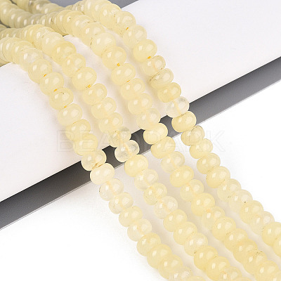 Dyed Natural White Jade Beads Strands X-G-T139-59A-15-1