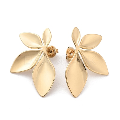 304 Stainless Steel Stud Earrings X-EJEW-H115-04G-1