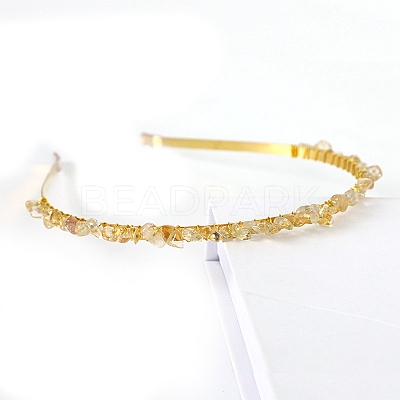 Natural Citrine Hair Bands PW-WGC1C33-15-1