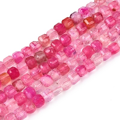 Dyed Natural Agate Beads Strands G-T138-211G-1