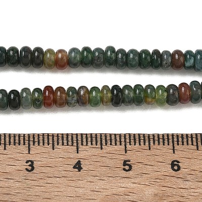 Natural Indian Agate Beads Strands G-N0173-04-2x4mm-1
