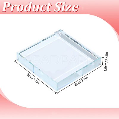 Transparent Glass Display Pedestals ODIS-WH0038-298B-1