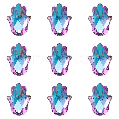 K9 Glass Rhinestone Pendants X-GLAA-TA001-008-1