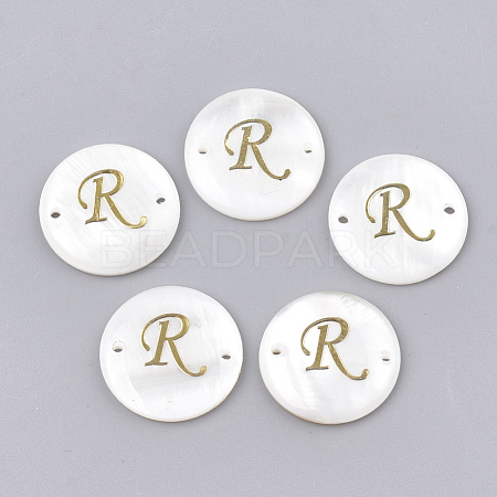 Freshwater Shell Links connectors SHEL-S274-22R-G-1