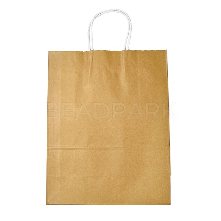 Pure Color Kraft Paper Bags AJEW-G020-D-06-1