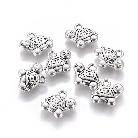 Tibetan Style Alloy Pendants TIBEP-E099-AS-1