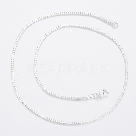 304 Stainless Steel Chain Necklace X-NJEW-H453-04S-1