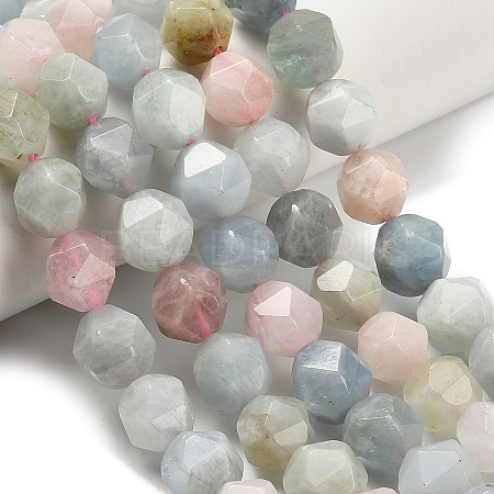 Natural Morganite Beads Strands G-H329-E03-10mm-01-1