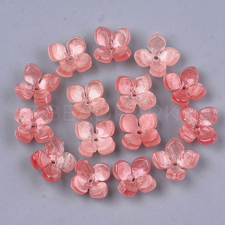Cellulose Acetate(Resin) Bead Caps KK-S161-02C-1