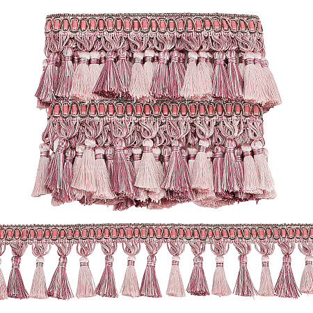 About 6M Polyester Tassel Ribbons OCOR-PH0006-13B-1