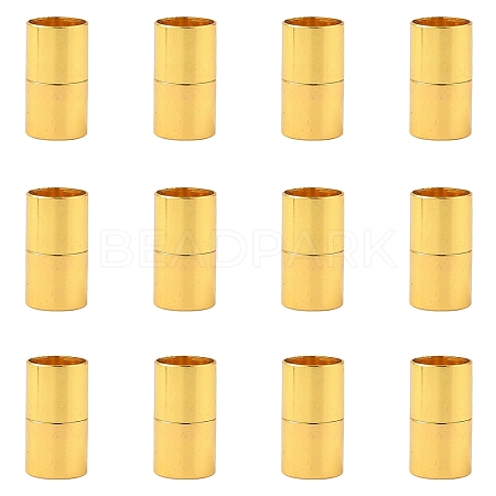 8Pcs Brass Magnetic Clasps KK-YW0003-10G-1