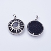 Synthetic Blue Goldstone Pendants G-K234-B06-2