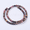 Natural Rhodonite Beads Strands G-P318-04-6mm-2