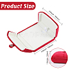 Double Door Velvet Jewelry Pendant/Necklace Gift Storage Boxes CON-WH0086-157-2