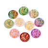 Baking Paint Transparent Glass Beads DGLA-N018-24A-1