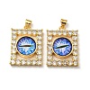 Golden Brass Pendants KK-L209-006G-02-1