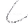 304 Stainless Steel Necklaces NJEW-E080-13P-01-2