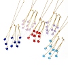 Stud Earrings & Pendant Necklaces Sets SJEW-JS01075-1