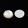 Natural White Shell Cabochons X-SSHEL-M022-01C-2
