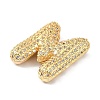 Rack Plating Brass Micro Pave Cubic Zirconia Pendants X-KK-Q790-01M-G-2