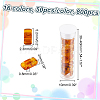 672~800pcs 16 Colors Opaque Acrylic Slide Charms OACR-NB0001-48-2
