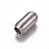 Tarnish Resistant 304 Stainless Steel Magnetic Clasps with Glue-in Ends X-STAS-Q164-2