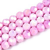 Anti-Tarnish Electroplate Glass Beads Strands EGLA-T021-10mm-15-02-1