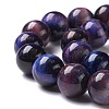 Natural Galaxy Tiger Eye Beads Strands G-P455-01D-3