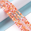 Handmade Polymer Clay Beads Strands CLAY-R089-3mm-003-2