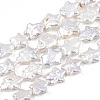 Natural Nucleated Baroque Keshi Pearl Beads Strands PEAR-S020-Z03-3