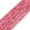 Natural Pink Tourmaline Beads Strands G-F619-20C-2mm-1