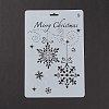 Creative Christmas Plastic Drawing Stencil X-DIY-L007-09-1