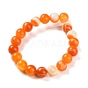 Natural Striped Agate/Banded Agate Beads Strands G-Z060-A01-C17-3