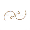 Brass Earring Findings ZIRC-G160-08G-2