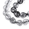 Crackle Transparent Glass Beads Strands GLAA-N068-04A-01-3