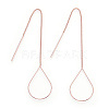 Brass Stud Earring Findings X-KK-S345-066RG-1