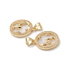Rack Plating Brass Shell Pendants KK-D087-25G-04-3